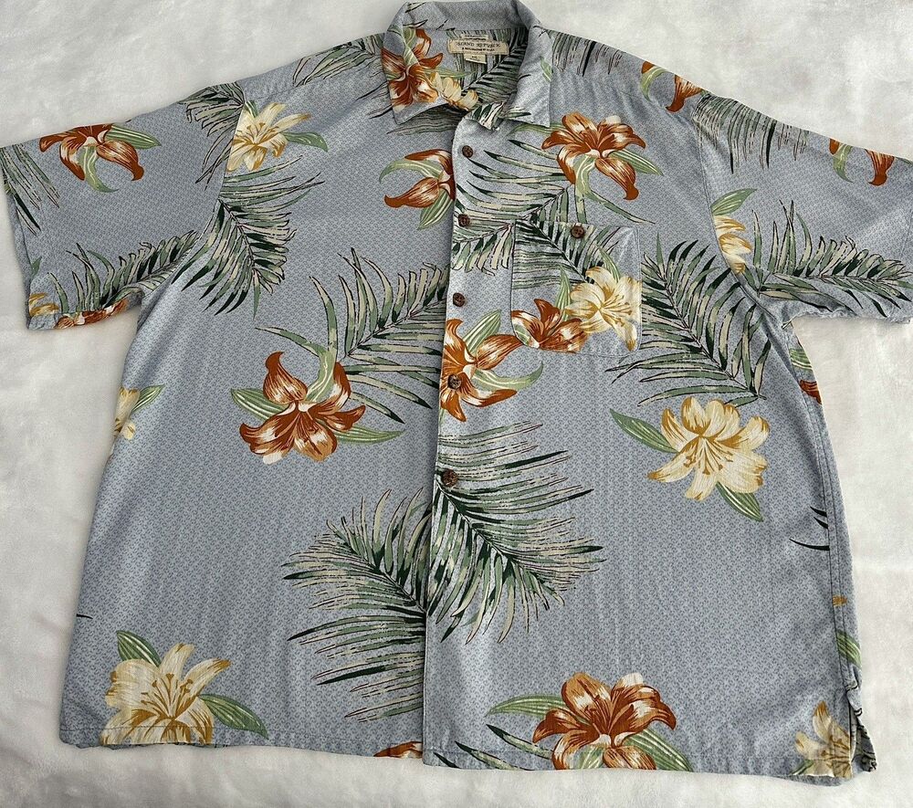 Island Republic Mens XXL Silknosic Button Down Hawaiian
